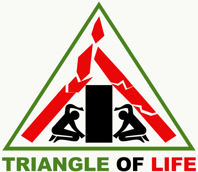 命の三角形のサイン